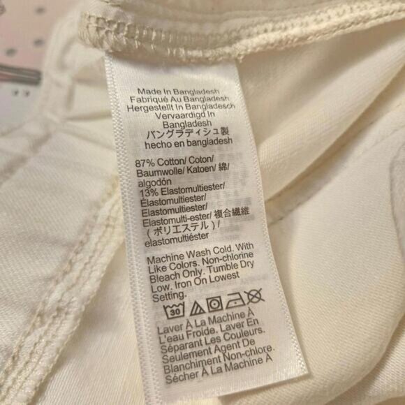 J.Crew Paperbag Wide-Leg Pants in White Denim Size 29 - Picture 7 of 7